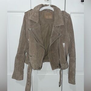 Blank NYC Moto suede leather jacket